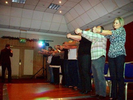 Stage hypnosis pictures by Stage Hypnotist Kris Anthony | HypnoticShow.co.uk