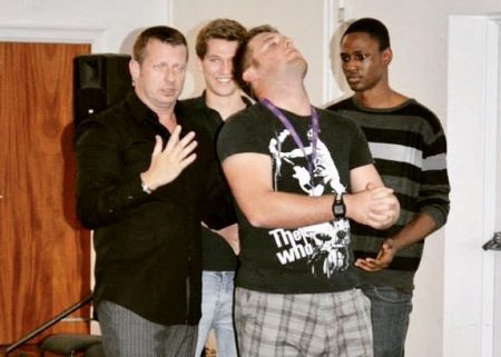 Stage hypnosis pictures by Stage Hypnotist Kris Anthony | HypnoticShow.co.uk